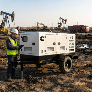 Groupe électrogène diesel professionnel insonorisé super silencieux avec moteur Cummins Weichai Yuchai Perkins de 300-2000 kW, homologué OEM - Product Image 2