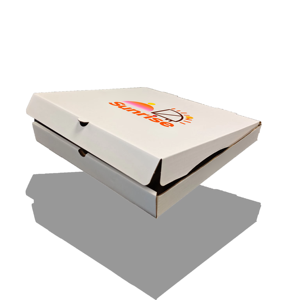 Sp3524 thân thiện với môi trường tái chế hộp Pizza dùng một lần Matt cán tùy chỉnh in logo thực phẩm lớp sóng gói - Product Image 3