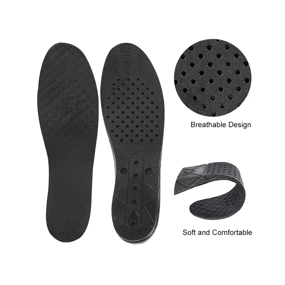 Invisible 3 Layers 7CM Adjustable Height Increase Insole Air cushion Shoe Lifts shock absorption heel Elevator Shoes Insole