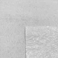 Tissu non tissé en polaire 100 % polyester uni, écologique, aiguilleté, imperméable et respirant, poids moyen