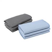 Serviette en microfibre professionnelle à tissage gaufré, séchage rapide, écologique, super résistante, sans peluches, pour le lavage et le detailing des vitres de voiture