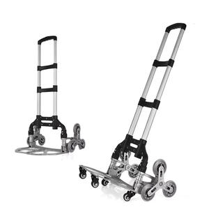 Chariot à outils d'escalade d'escalier en alliage d'aluminium portable camion à main télescopique pliant avec roues en cristal et 4 petites roulettes - Product Image 1