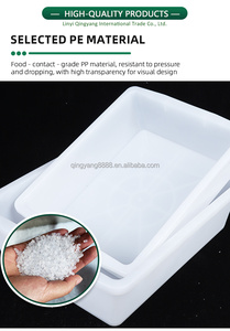 Conteneur en <span class=keywords><strong>plastique</strong></span> <span class=keywords><strong>rectangulaire</strong></span> robuste, <span class=keywords><strong>bac</strong></span> en <span class=keywords><strong>plastique</strong></span> empilable, <span class=keywords><strong>bac</strong></span> de rangement plat, qualité alimentaire, empilable <span class=keywords><strong>pour</strong></span> le stockage en cuisine et sur le marché - Product Image 6