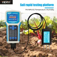 Analyseur de sol multi-paramètres, analyseur de pH, EC, NPK, d'humidité, stockage de 200 000 données, testeur de sol agricole