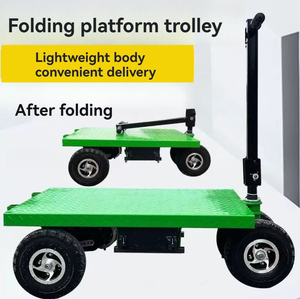 All-<b>Round</b> Warehouse Transfer Pallet Brick Factory Workshop Transportation Four-Wheel Truck SWMHL19 Four-wheel Truck SWM - Product Image 5