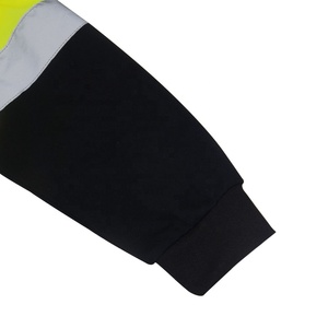 SMASYS Class 2 <strong>Hi</strong> <strong>Vis</strong> Color and Black Bottom High Reflective Tape Breathable Long Sleeve Safety Shirts for Men - Product Image 5