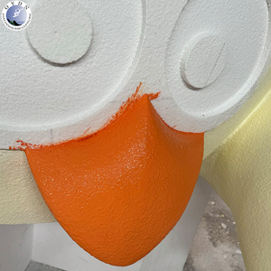 Personalización Creativa - Escultura de Fibra de Vidrio de Pollo de Dibujos Animados Moderno y Grande, Hermosa Escultura de Resina para Centros Comerciales - Product Image 4