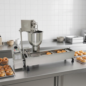 Machine à beignets à vitesse réglable, machine à faire des beignets, mini friteuse à une seule rangée - Product Image 2