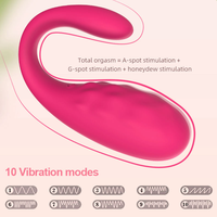 Vibrateur intelligent Safiman à commande à distance pour orgasme longue distance pour femmes, jouet portable en forme de U texturé et incurvé pour point G, jouet sexuel pour adultes