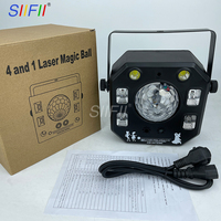 Vente en gros 4-en-1 RGB Laser Strobe Disco Effet Lumière DMX Motif Combiné pour DJ Fête Mariage Scène de Noël Source LED Utilisée