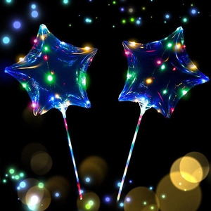 Nicro Round Heart Star 16 pollici 18 pollici 20 pollici fabbrica all'ingrosso <span class=keywords><strong>Led</strong></span> Light BOBO palloncino trasparente palloncino trasparente con palloncino BOBO <span class=keywords><strong>Led</strong></span> - Product Image 2