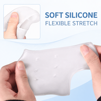 Coussinets de talon en hydrogel de silicone anti-fissures, protections pour les pieds, chaussettes amortissantes pour talons de chaussures pour femmes
