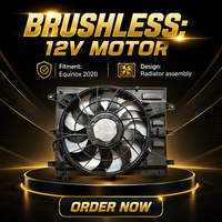 84877596RD Moteur de ventilateur sans balais 12V, pièces automobiles, ensemble de ventilateur de refroidissement du radiateur pour Chevrolet Equinox 2020