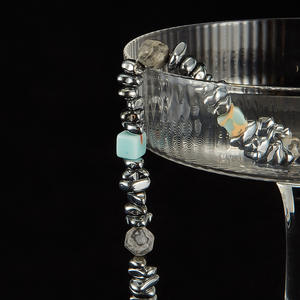 <span class=keywords><strong>Tarzan</strong></span> Stone Pulsera con cuentas geométricas Pulsera <span class=keywords><strong>de</strong></span> acero inoxidable Oro Plata Pulsera para <span class=keywords><strong>mujer</strong></span> Hainon 2270 - Product Image 4