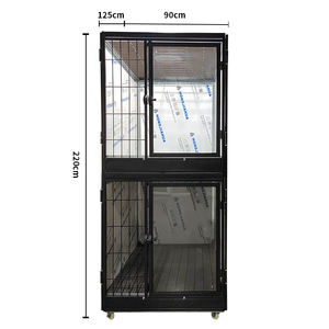 คอกเหล็กอเนกประสงค์สำหรับสุนัขพร้อมท่อ<span class=keywords><strong>สี่เหลี่ยม</strong></span>โลหะมาใหม่ - Product Image 1