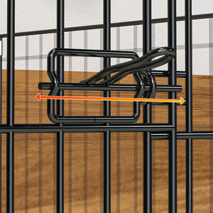 Clôture pliable en fil métallique pour <span class=keywords><strong>chien</strong></span>, parc d'exercice portable pour animaux de compagnie, utilisable en intérieur et en extérieur, vente en gros d'usine en stock - Product Image 5