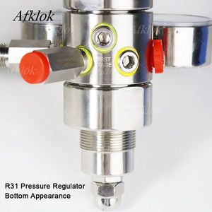 Régulateur de pression d'air d'azote CO2 CO méthane avec valve à diaphragme Argon pour utilisation en laboratoire 300 psi Entrée 160 psi Sortie de pression - Product Image 4