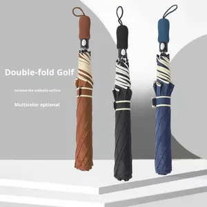 Bulk Wholesale Large 27inch Edge Binding Business Gift Printed Advertising Rain Shine Semi-Automatic 80% Golf Umbrella