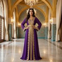 Nouveautés 2026 : Vêtements islamiques pour femmes, robe abaya de luxe pour femmes musulmanes, robe arabe pour femmes, pour l'Aïd, soirée
