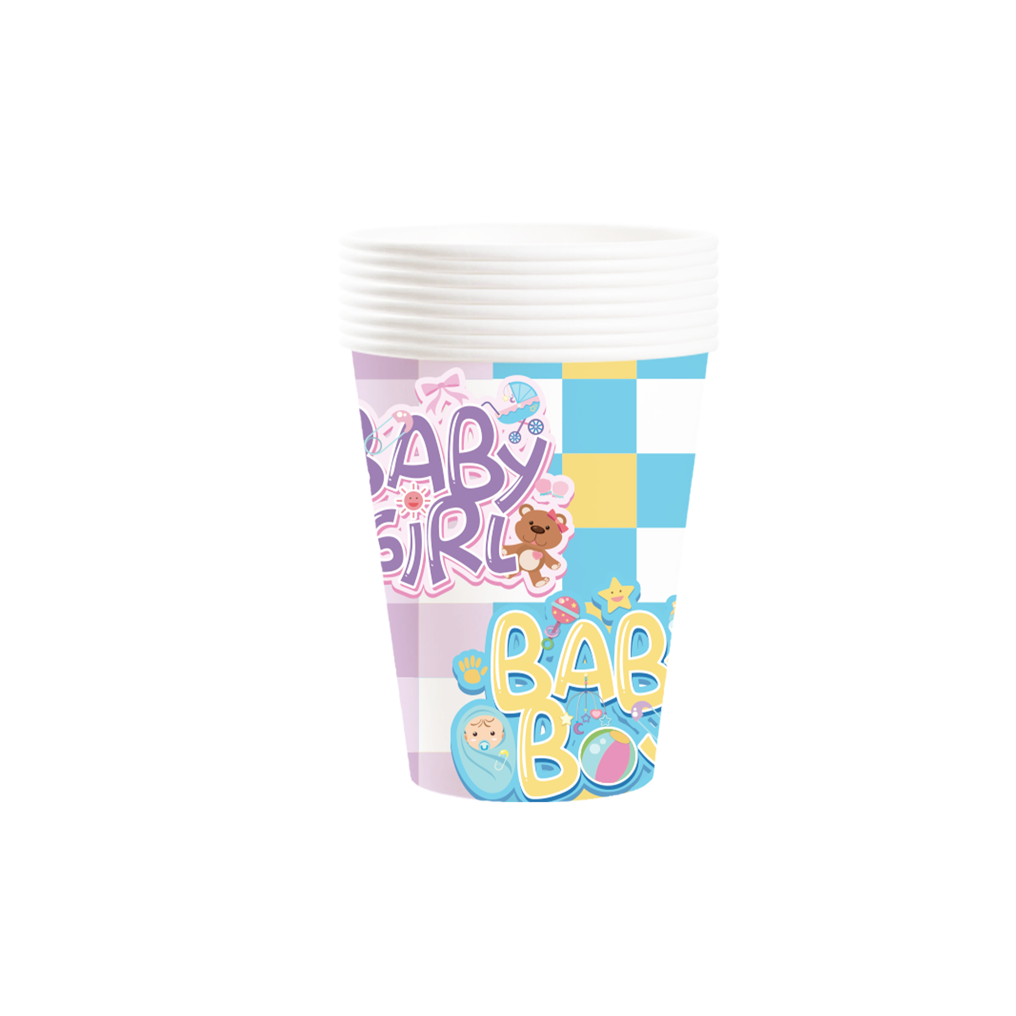 Vaso de papel de 9 oz * 8 unidades