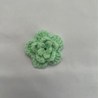 Patchs de broderie 3D de fleurs au crochet multicolores faits à la main en 5cm pour vêtements
