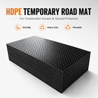 Dalles de protection temporaire en HDPE résistantes aux intempéries, panneaux de protection du sol robustes pour les chantiers, les fermes et les aménagements paysagers