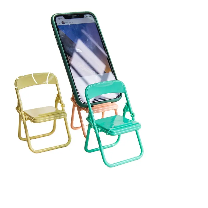 Manyetik Mini sevimli sandalye şekilli yaratıcı masaüstü canlı izle Tv tembel kovalayan cep telefon tutucu akıllı telefon standı tutucu