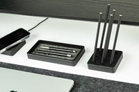 Porte-stylos en bois minimaliste, organisateur de bureau en bois massif pour la décoration de la maison et du bureau, porte-crayons en noyer et chêne, accessoires de bureau, cadeau