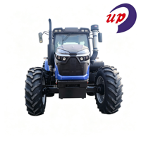Tractor 4x4 de 200HP con Cabina, Aire Acondicionado, Calefacción, Asiento con Suspensión, 16+8 Velocidades, Doble Embrague, 2 Salidas Hidráulicas, 540/1000 PTO, Bloqueo de Diferencial