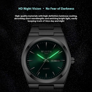 Cho Thụy Sĩ Thương Hiệu Mới Siêu Mỏng Người Đàn Ông Của Đồng Hồ 40Mm Không Thấm Nước Sáng Thạch Anh Phong Trào Hợp Kim Trường Hợp Thép Không Gỉ Ban Nhạc 3Bar Nước - Product Image 4