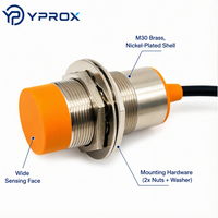 Sensor Proximitas Induktif Seri M30 YPROX LJ30A Tahan Air IP67 3-Kabel NPN/PNP Jarak Penginderaan 10-15mm 10-30V DC