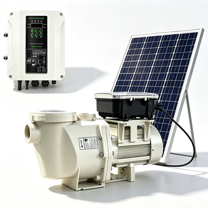Accessoires pour piscine, pompe hybride AC/DC 600W, haut débit, alimentée par énergie solaire, pompe centrifuge hors sol pour piscine - Product Image 1