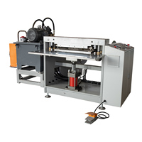 Machine d'emballage semi-automatique pour rouleaux de papier aluminium, machine de fixation à denture de scie pour boîtes en aluminium