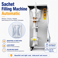 Machines d'emballage de haute qualité pour liquides, capacité de remplissage de 50 à 500 ml, machine automatique de remplissage et de scellage de sachets d'eau pour les boissons