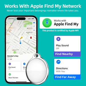 Localizador GPS Personalizado con Logotipo, Mini Rastreador Electrónico para Mascotas, Llavero, Localizador de Carteras Inteligente, Alarma Antirrobo - Product Image 5