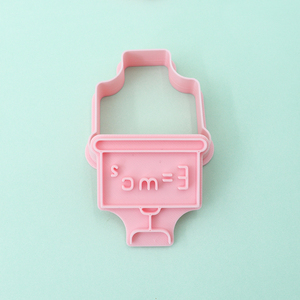 Serie de Ciencia de plástico Doctor 3D molde de galletas de dibujos animados cortadores de galletas lámpara DIY ecológica arcilla fórmula química impresa - Product Image 6