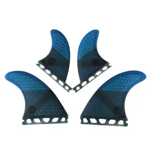 UPSURF FUTURE fiberglass surfboard fin quad set surf fins