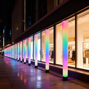 <span class=keywords><strong>Colonne</strong></span> lumineuse à flux de couleur dynamique RVB 16 couleurs étanche IP65 pour paysage, place, jardin, projet extérieur, éclairage paysager - Product Image 3