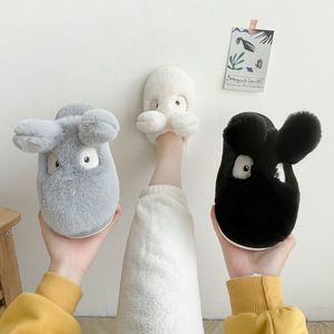 Nouvelles pantoufles en coton à semelle épaisse Dragon Rabbit, Bao Head, antidérapantes, explosion de couleur rouge, moelleuses, mignonnes, chaussures en coton - Product Image 5