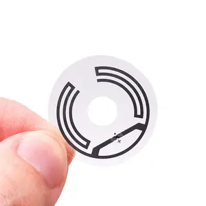Personalizzato logo QR codice di stampa passiva a lungo raggio adesivo adesivo RFID CD/DVD etichette per la libreria