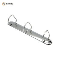 Mécanisme de reliure à 3 anneaux inclinés à ouverture par traction avec anneaux de 52 mm pour classeurs haute capacité et rangement de documents de bureau