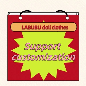 <strong>Small</strong> Animal Poncho Raincoat Cartoon Toy <strong>Plastic</strong> <strong>Doll</strong> Costume Clothes for 17cm Labubu - Product Image 5