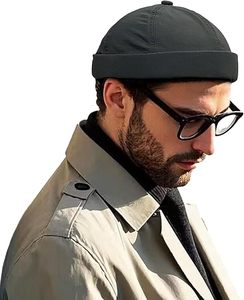Chapeau sans bord à séchage rapide Bonnet quotidien léger Docker Cap Sailor Roulé Manchette Harbour Hat Casual Skullcap - Product Image 2