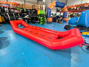 Le meilleur et drôle <span class=keywords><strong>bateau</strong></span> en caoutchouc gonflable Drfit Boat avec plancher gonflé de 0.9mm PVC Tarpaulin Platon Materials - Product Image 3