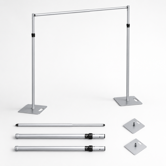 Heavy Duty Aluminum Telescopic Backdrop Stand Adjustable Wedding Event Background Frame for Party Decoration