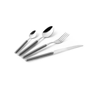 Set di Posate Excelsa 24 Pezzi in Acciaio Inossidabile con Finitura a Specchio, Design Minimalista, Coltelli da Cena - Product Image 1