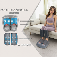 Masseur de pieds 3D à pétrissage avec manchons de compression d'air pour les jambes et les cuisses, chauffant, pour la récupération musculaire et la circulation, usage domestique et professionnel, OEM