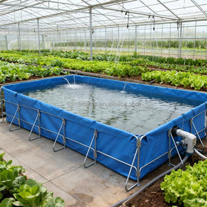 <span class=keywords><strong>Bassin</strong></span> carré en PVC pour étang à poissons et piscine – Stockage d'eau flexible pour une aquaculture efficace - Product Image 6