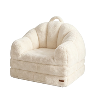 Canapé-lit convertible 2 en 1 pliable sans assemblage requis, fauteuil pouf individuel, chaise longue de sol, canapé de sol