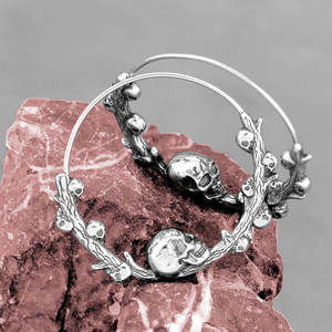 Pendientes de Aro Personalizados de Acero Inoxidable 316L, Elegantes, Impermeables, Estilo Occidental, para Hombre - Product Image 1